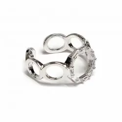 Adjustable ring with zircons Lux (F90L1108)