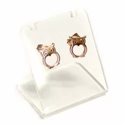 Stainless steel earrings 10x8mm 2pcs. (F02N4000)