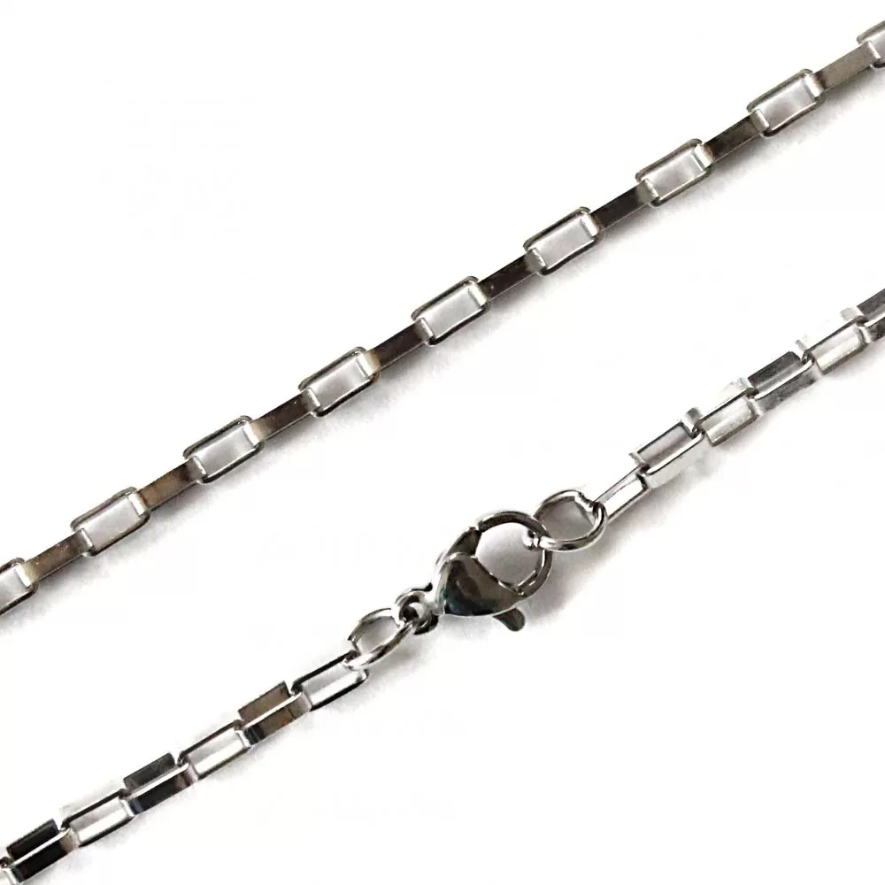 Stainless steel chain with clasp 2,5mm (KN1010) 