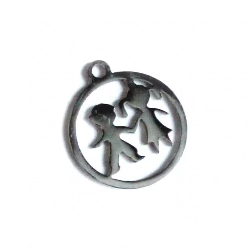 Stainless steel pendant 17x15mm 1pcs. (F12N1023) Stainless steel pendant 17x15mm 1pcs. (F12N1023)