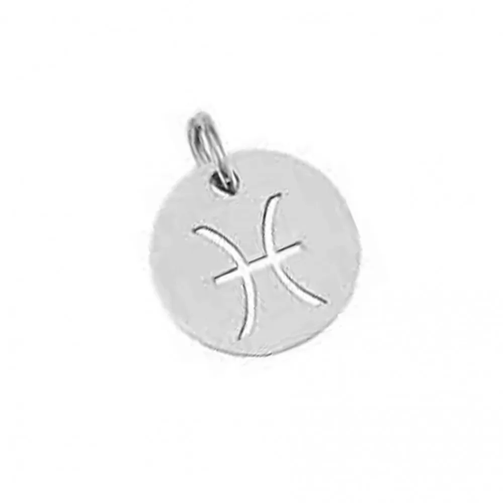 Stainless steel pendant - Pisces 14x12mm 1pcs. (F12N1032)