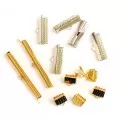 Ribbon and cord crimps