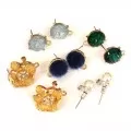 Earring fittings with inserts