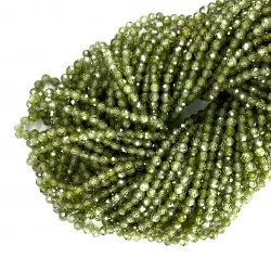 Beads Fianite (cubic zirconia)-faceted 4mm (0004011G)
