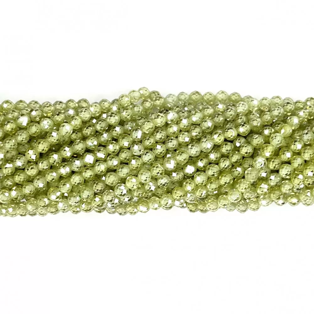 Beads Fianite (cubic zirconia)-faceted 4mm (0004017G)