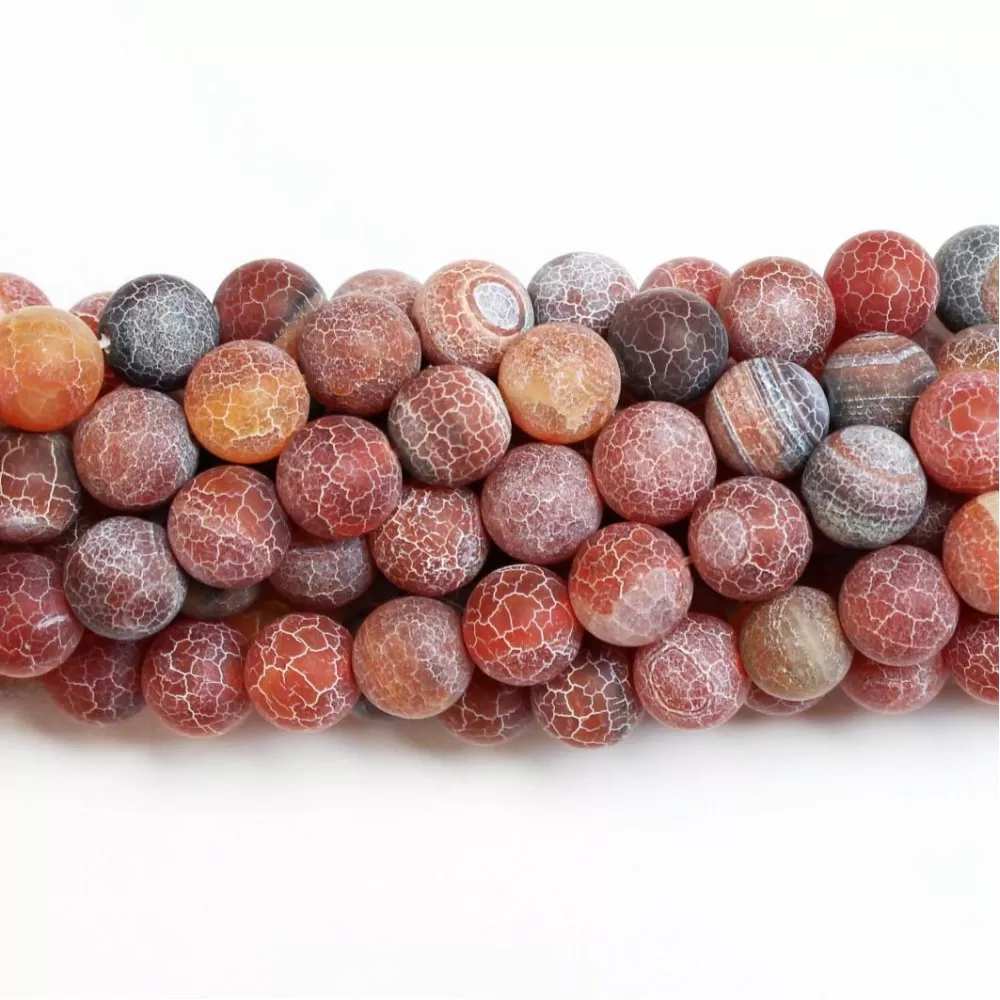 Beads Agate-frosted 10mm (0210013M) Beads Agate-frosted 10mm (0210013M)