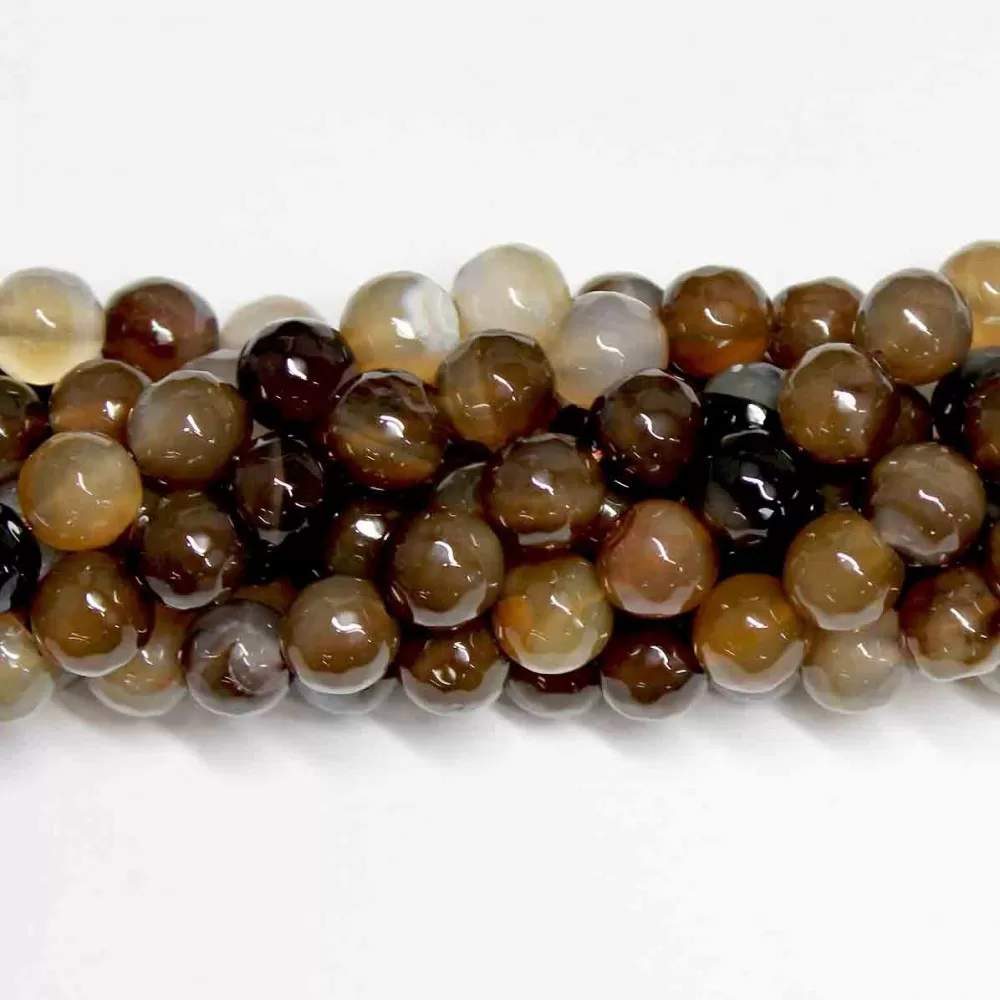 Beads Agate-faceted 10mm (0210009G) Beads Agate-faceted 10mm (0210009G)