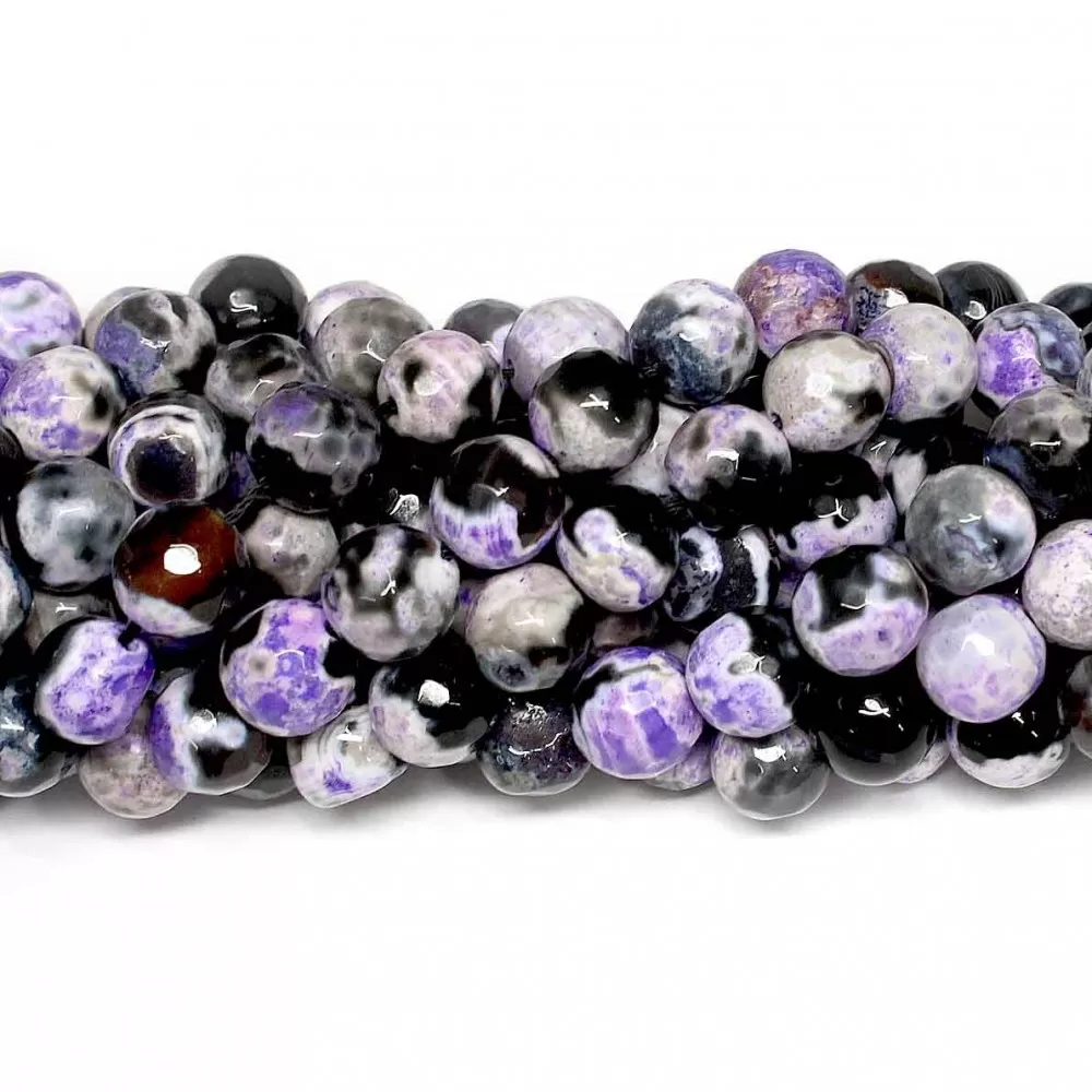 Beads Agate-faceted 10mm (0210108G)