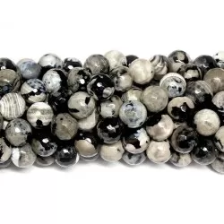 Beads Agate-faceted 10mm (0210113G)