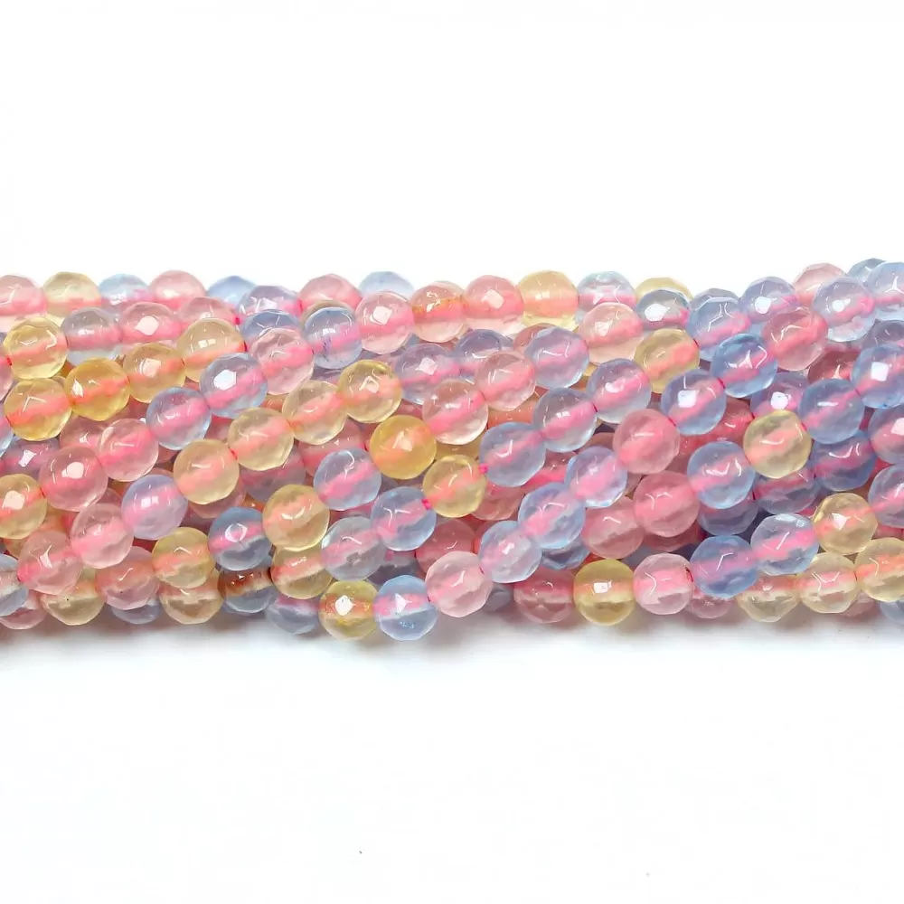 Beads Agate-faceted 4mm (0204028G) Beads Agate-faceted 4mm (0204028G)