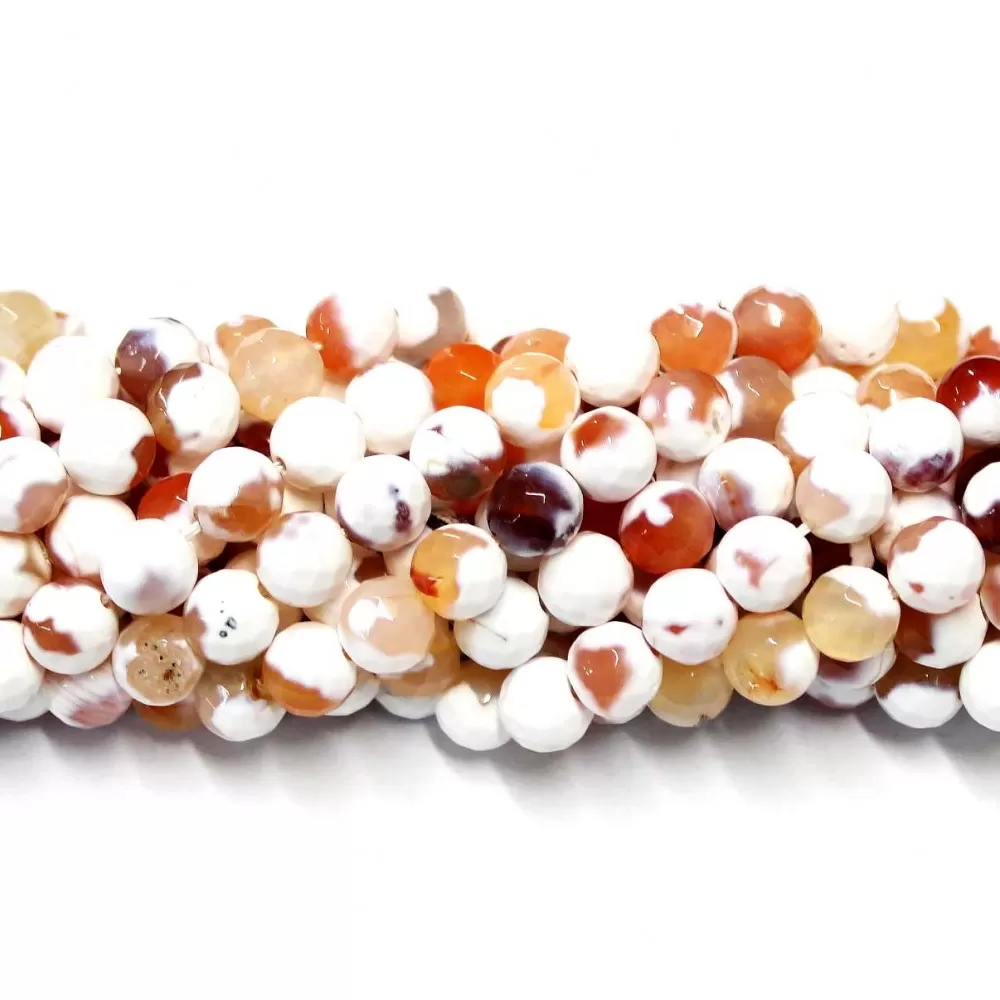 Beads Agate-faceted 8mm (0208078G)