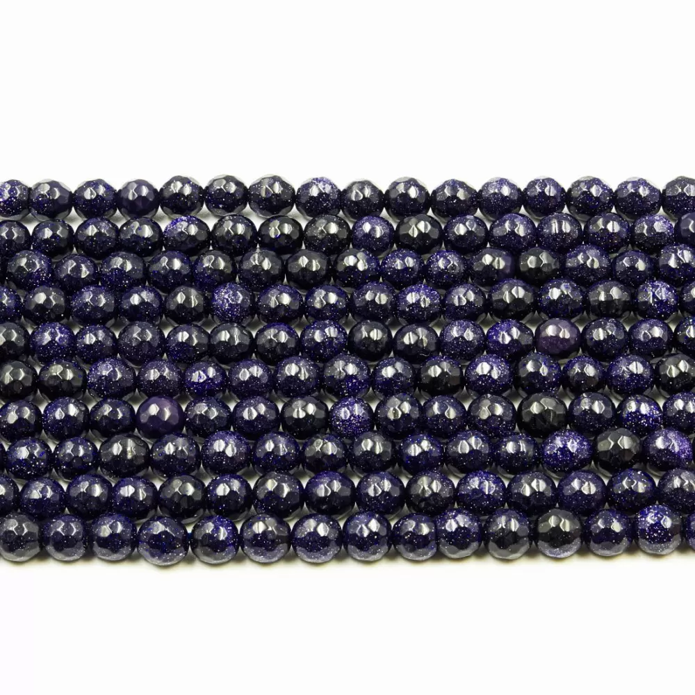 Beads Aventurine-faceted 6mm (0106001G) Beads Aventurine-faceted 6mm (0106001G)