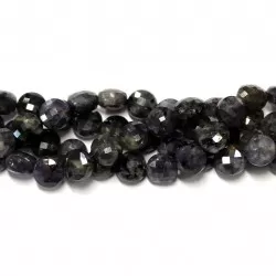 Beads Iolite-faceted 8x6mm (0008002G)