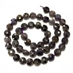 Beads Iolite-faceted 8x6mm (0008002G)