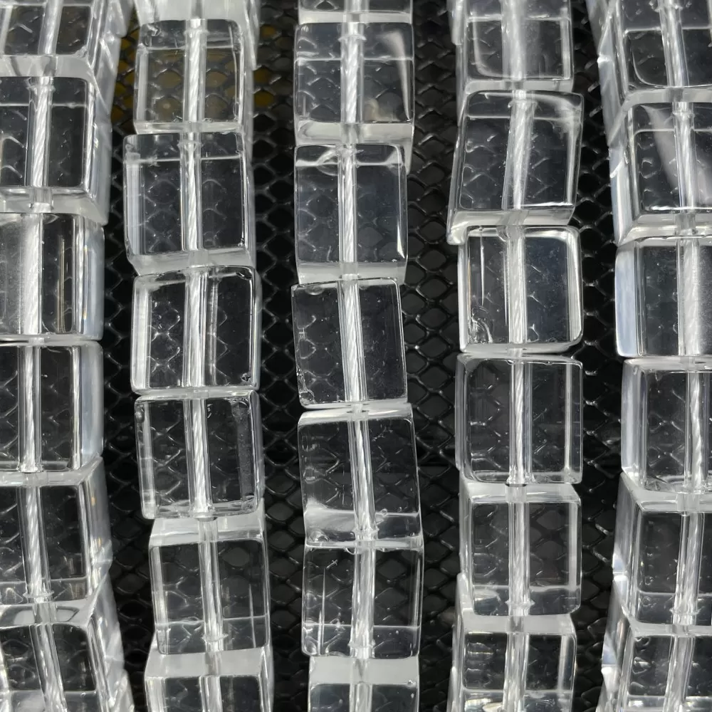 Beads Rock crystal 10x10 mm (1210004) Beads Rock crystal 10x10 mm (1210004)