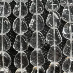Beads Rock crystal 13x15x6 mm (1213004)