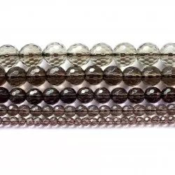 Beads Smoky quartz-faceted 12 mm (1612000G)