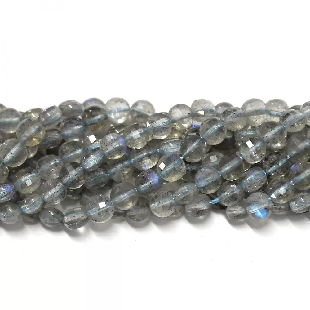 Beads Labradorite-faceted 5x3mm (1905001G) Beads Labradorite-faceted 5x3mm (1905001G)