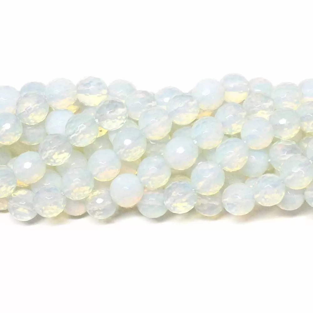 Beads faceted Moonstone-artificial 8 mm (5008000G) Beads faceted Moonstone-artificial 8 mm (5008000G)