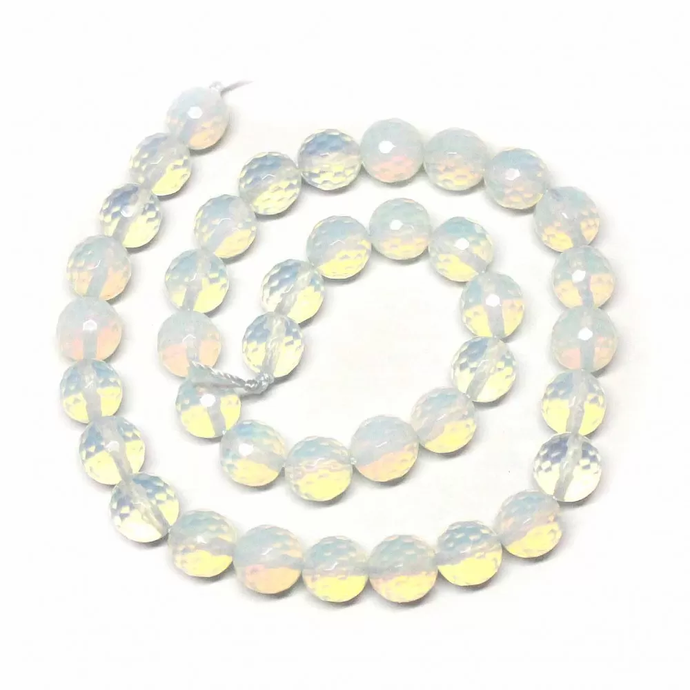 Beads faceted Moonstone-artificial 8 mm (5008000G) Beads faceted Moonstone-artificial 8 mm (5008000G)
