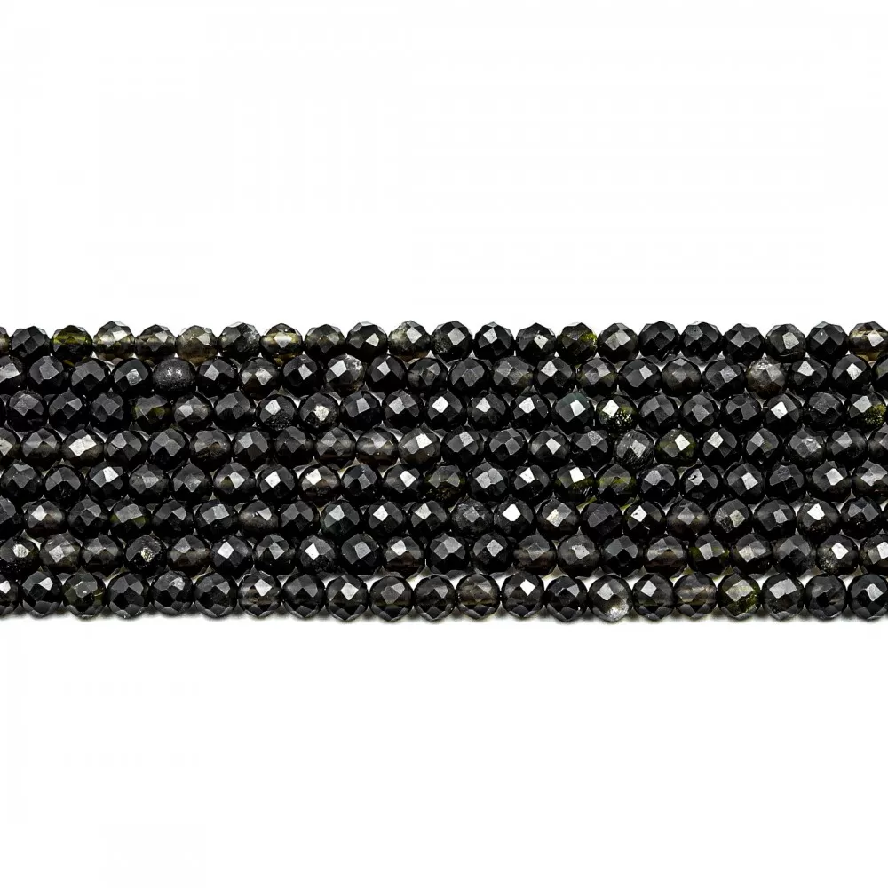 Beads Obsidian ~ 3х4mm (2603000G)