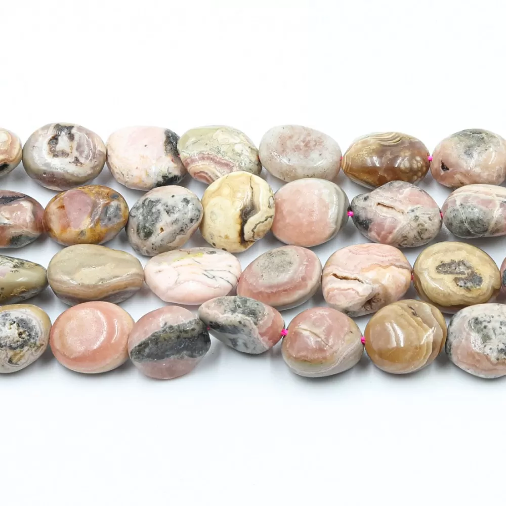 Beads Rhodochrosite 13x11mm (0014000) Beads Rhodochrosite 13x11mm (0014000)