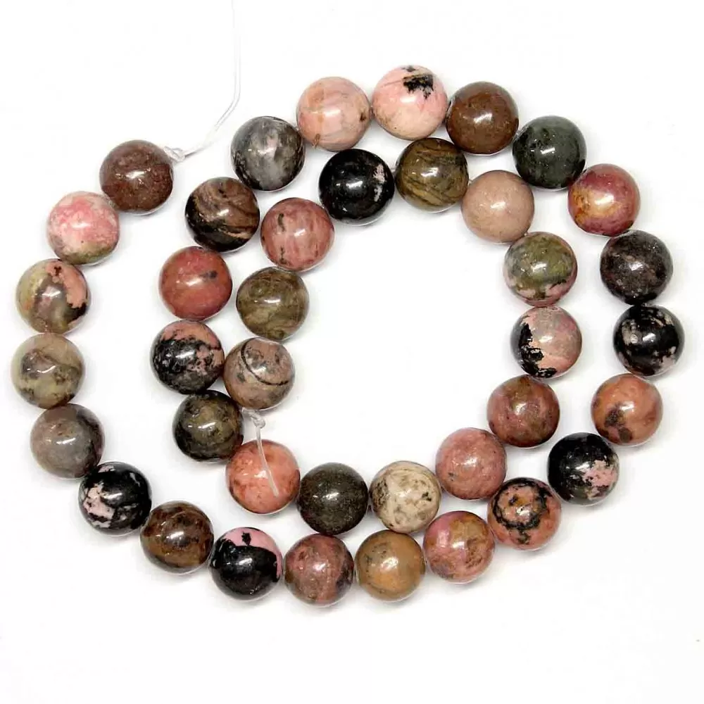 Beads Rhodonite 10mm (3010000) Beads Rhodonite 10mm (3010000)