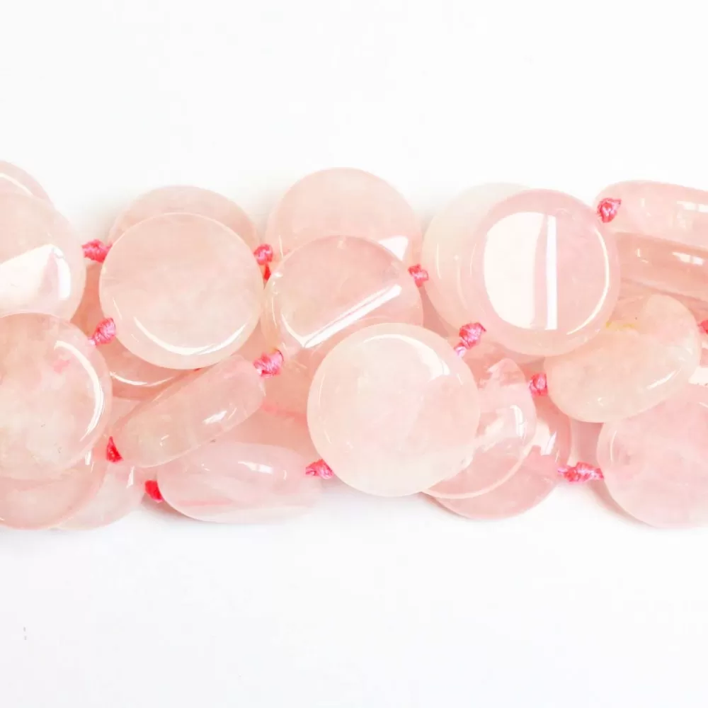Beads Rose quartz 25x9mm (3225000) Beads Rose quartz 25x9mm (3225000)