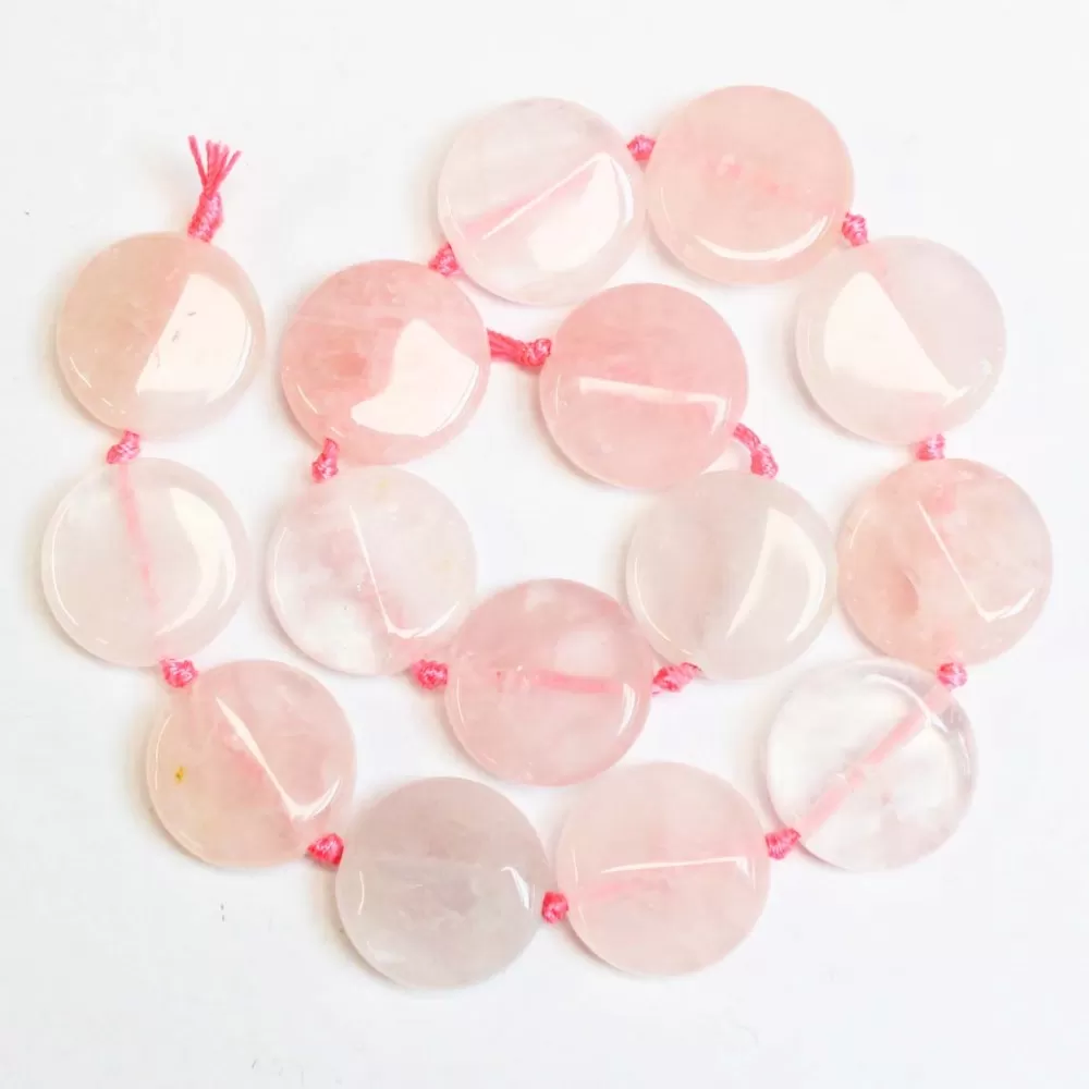 Beads Rose quartz 25x9mm (3225000) Beads Rose quartz 25x9mm (3225000)