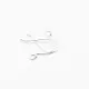 Silver earring fittings - 17x1mm 2 pcs. (F02S2010)