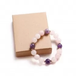 Rose Quartz/Amethyst/Hematite (321006)