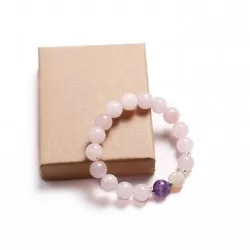 Rose Quartz/Amethyst/Hematite/Agate (321011)