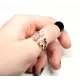 Adjustable ring with zircons Lux (F90L1112) 