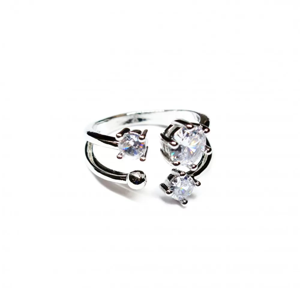 Adjustable ring with zircons Lux (F90L1112) Adjustable ring with zircons Lux (F90L1112)