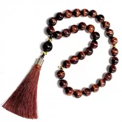 Rosary - Bulls eye/Hematite/Agate 10 mm (11036)
