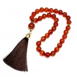 Rosary - Сarnelian/Hematite 10mm (11039)