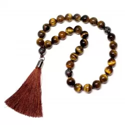 Rosary - Tiger's Eye/Hematite 10mm (11034)