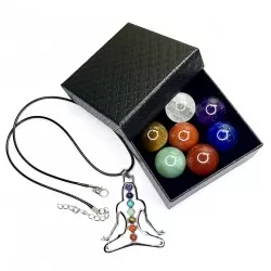 7 Chakra Stones Set + pendant (000005)