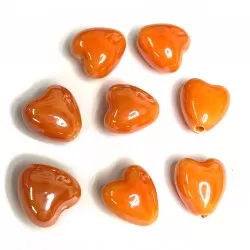 Porcelain beads (ceramic) 12x12x9mm 2pcs.(C00012)
