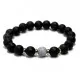 Men bracelet Lava/Agate/Hematite (201061)