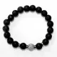 Men bracelet Lava/Agate/Hematite (201061)