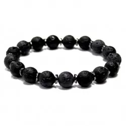 Men bracelet Lava/Hematite (201051)