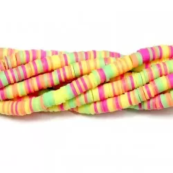 Polymer clay beads  Heishi 6x1mm (H06026)