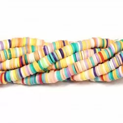 Polymer clay beads Heishi 6x1mm (H06030)
