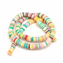 Polymer clay beads Heishi 6x1mm (H06030)