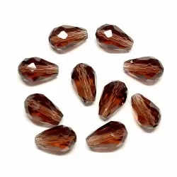 Glass crystals 12x8 mm 10 pcs.(012011SK)