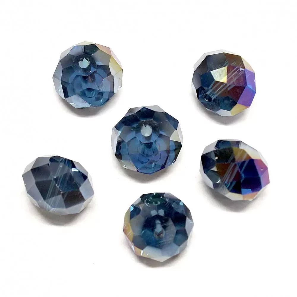 Glass crystals 13x10 mm 6 pcs.(013003SK)