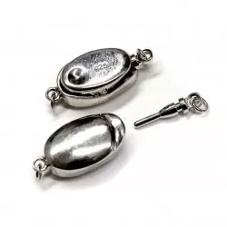 Silver clasp 9x24mm 1pcs. (F01S1000)